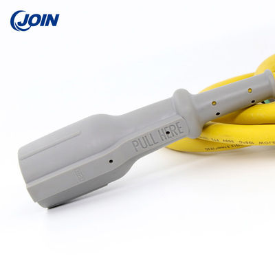 دوشاخه شارژر گاری گلف استاندارد آمریکایی زرد با کابل 130 اینچی