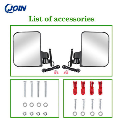 آینه های عقب اتومبیل گلف LED مشکی ODM قابل جابجایی با تابلوهای راهنما