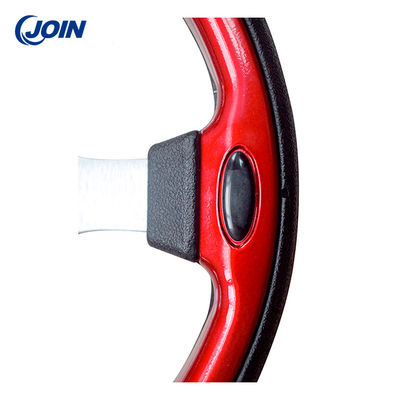 Golf Buggies 12.5 inch Red PVC Single Color Steering Wheel